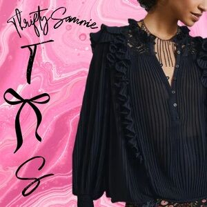 nwot • ✨🖤Anthropologie Long Sleeve Blouse🖤